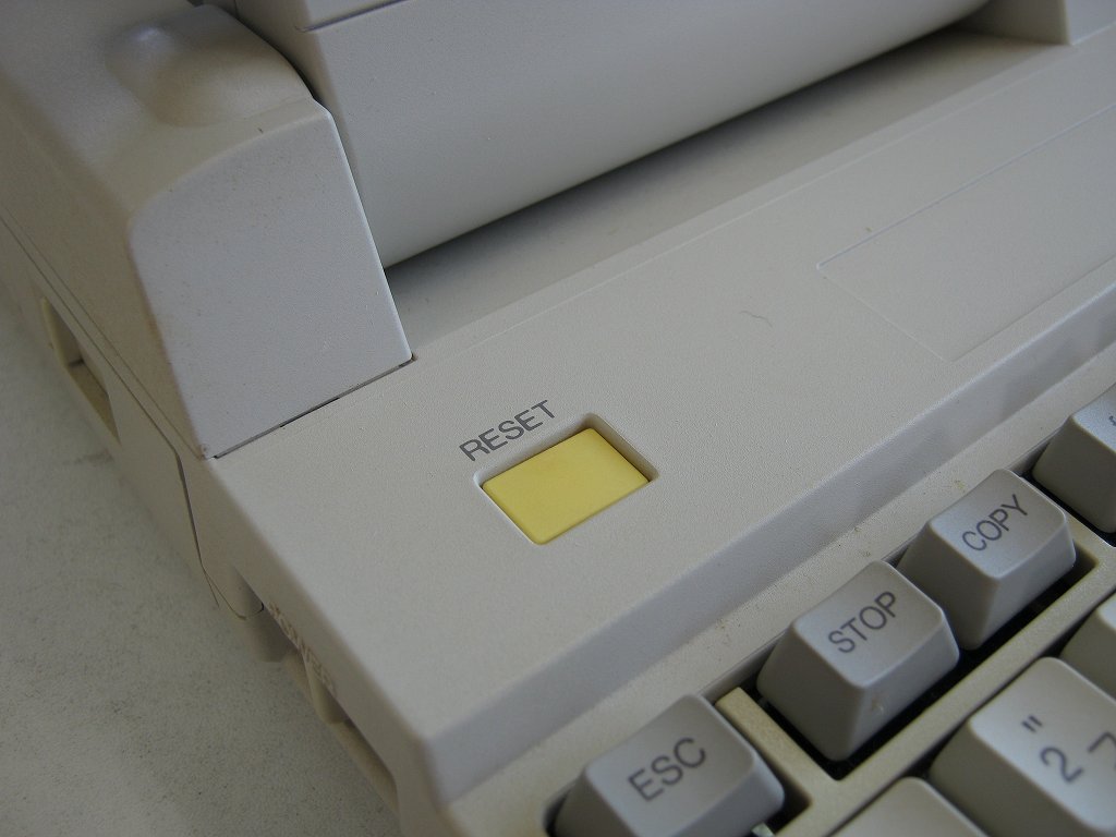 EPSON PC-286 BOOK ～ PC-98 でおなじみの RESET ボタン
